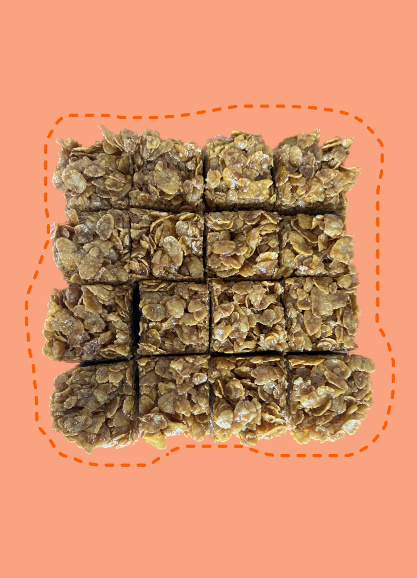 Chocolate Brownie with Caramel Cornflake Crunch