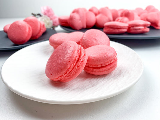 Raspberry Macarons